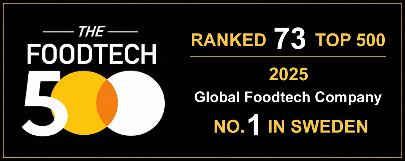 The FoodTech 500 – Ranked 73 in the Top 500 Global Foodtech Companies 2025, No. 1 in Sweden